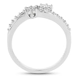 0.34 ct. Genuine White Diamond 14K White Gold Ring (E-F Color, SI Clarity)