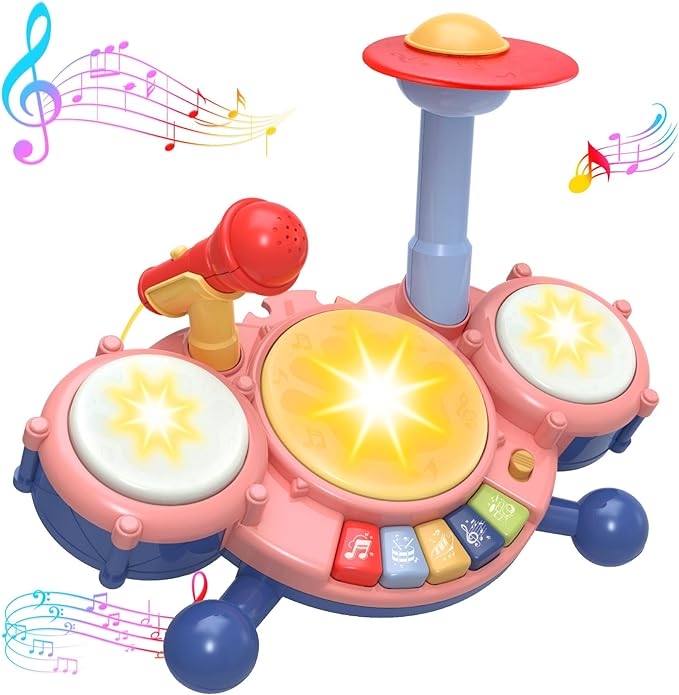 Contixo Musical Drum Toy Set for Babies, Learn Toy Age 2-8 Years by Contixo