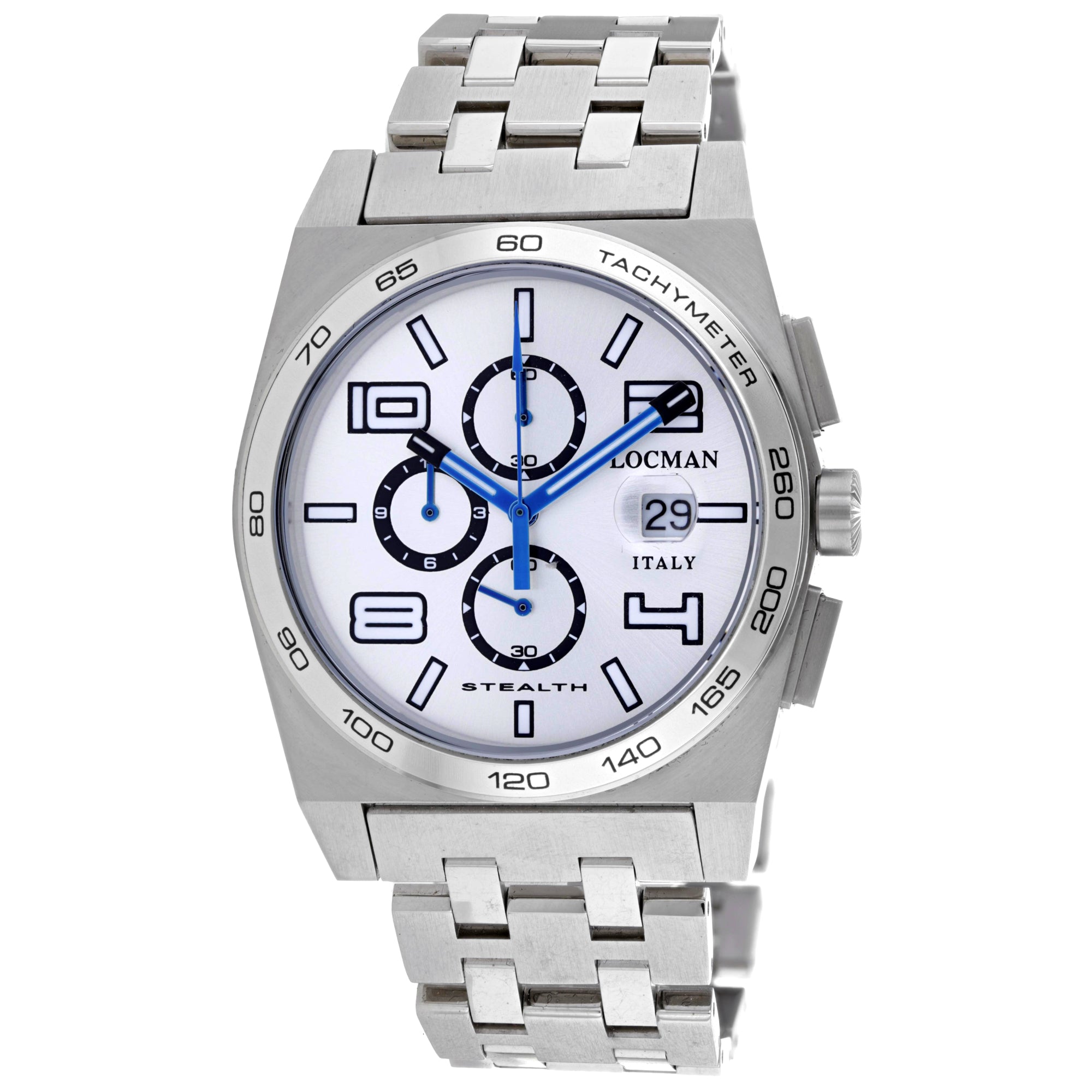 Locman Men's Classic Silver Dial Watch - 209BSLBLST by Balec Group