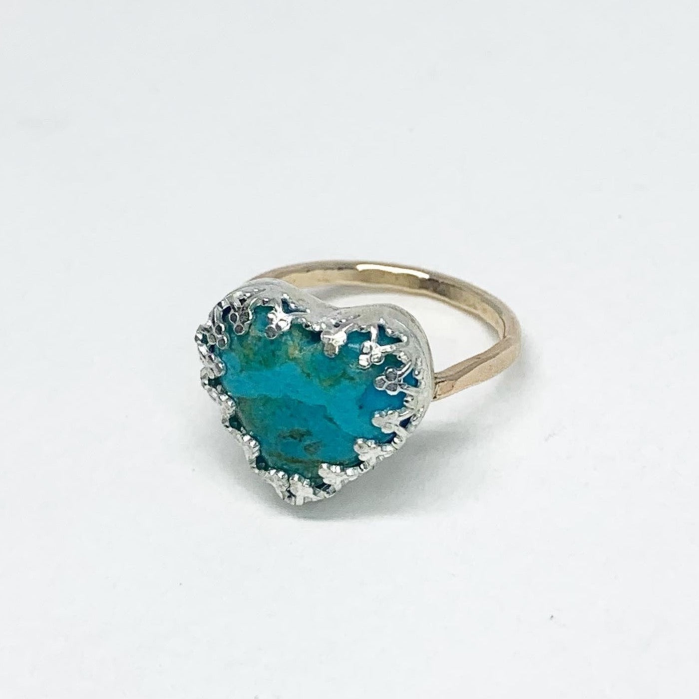 Turquoise Heart Ring #114 by Jennifer Cervelli Jewelry