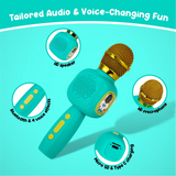 Contixo Kids Bluetooth Karaoke Microphone - Wireless, Portable, Ages 3+, Blue by Contixo