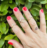 Chevron Stacking Ring by Jennifer Cervelli Jewelry