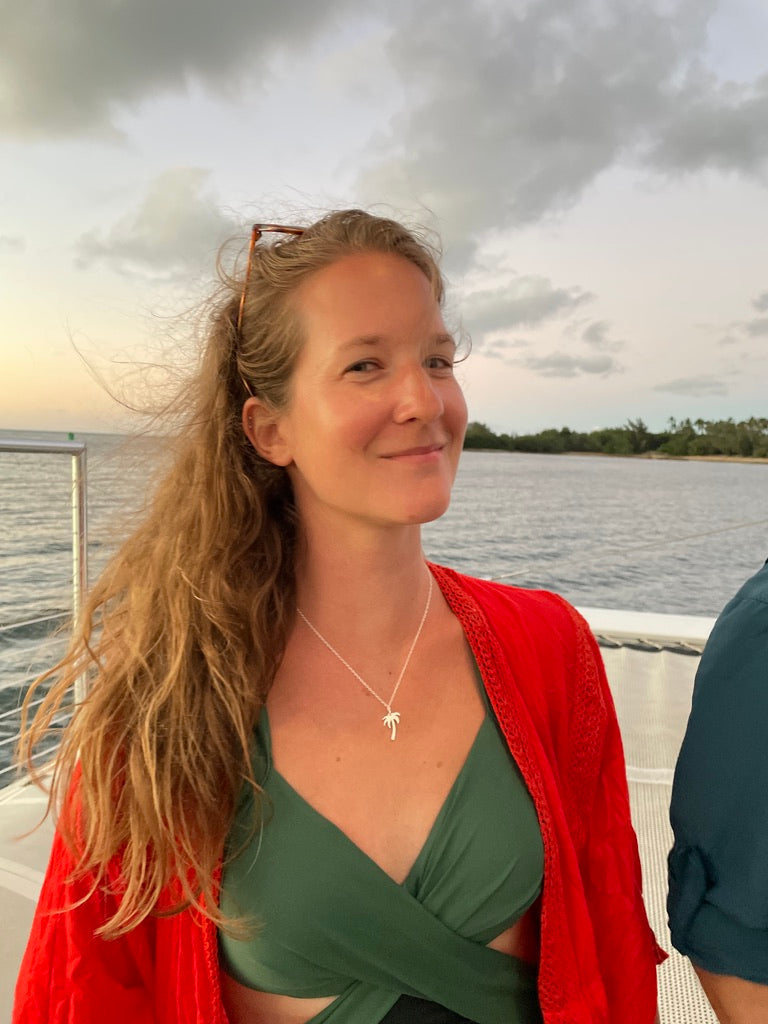 Palm Tree Charm Necklace by Jennifer Cervelli Jewelry