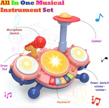 Contixo Musical Drum Toy Set for Babies, Learn Toy Age 2-8 Years by Contixo