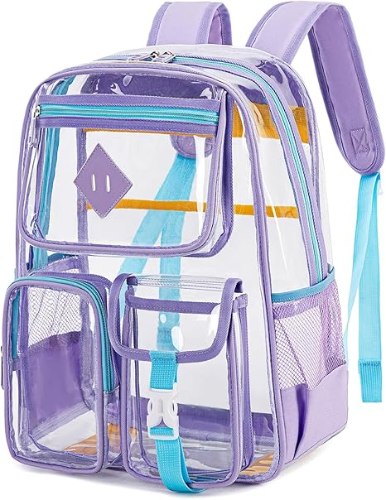 Contixo Clear Backpack - Trendy PVC Transparent Bookbag for Girls by Contixo