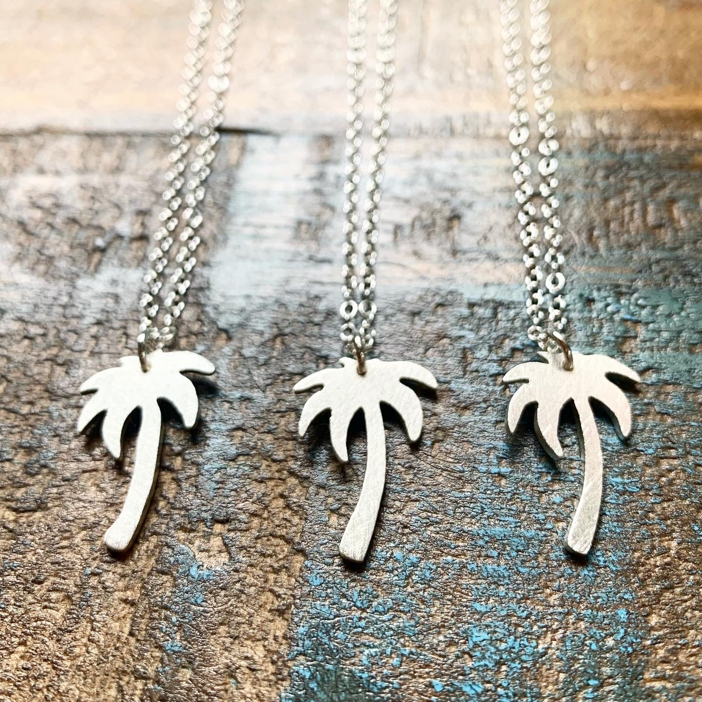 Palm Tree Charm Necklace by Jennifer Cervelli Jewelry