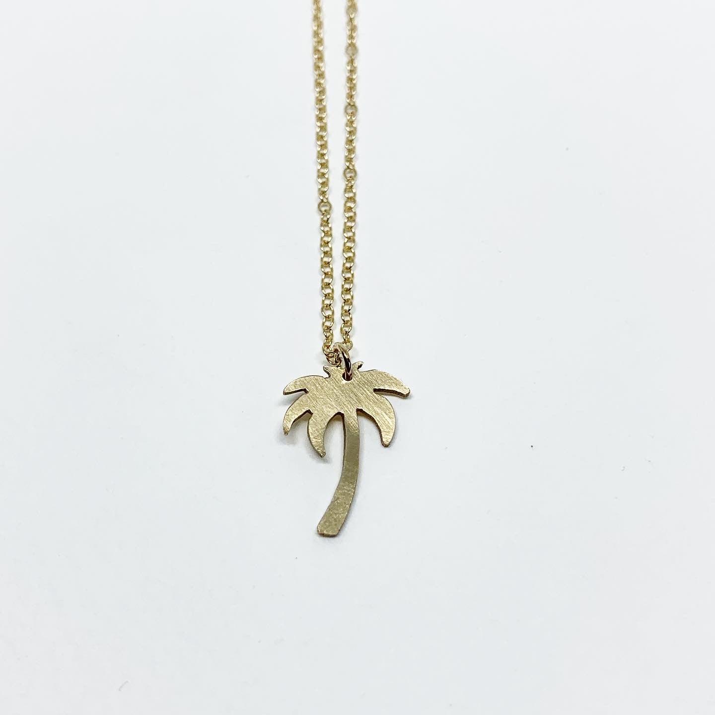 Palm Tree Charm Necklace by Jennifer Cervelli Jewelry