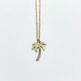 Palm Tree Charm Necklace by Jennifer Cervelli Jewelry
