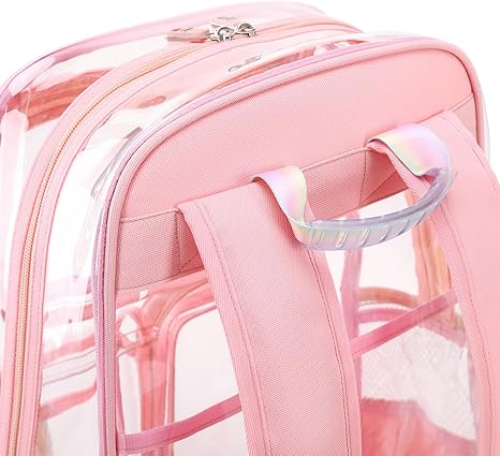 Contixo Clear Backpack - Trendy PVC Transparent Bookbag for Girls by Contixo