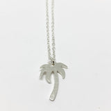Palm Tree Charm Necklace by Jennifer Cervelli Jewelry