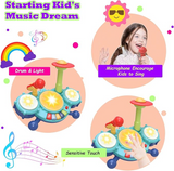 Contixo Musical Drum Toy Set for Babies, Learn Toy Age 2-8 Years by Contixo