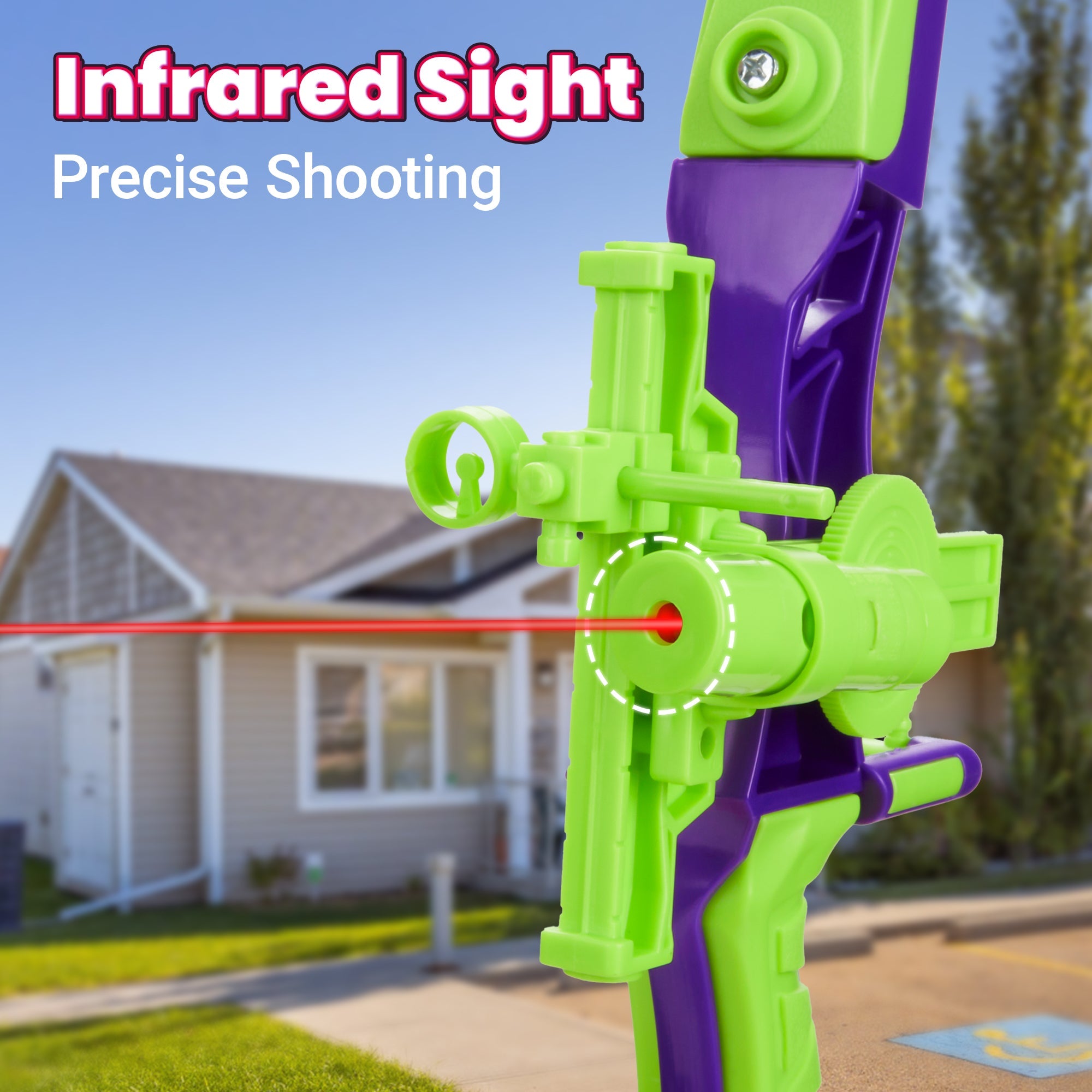 Contixo Kids Bow and Arrow Archery Set - Outdoor Toy, Safe Suction Cup Arrows, Ages 6-13 - Pink by Contixo