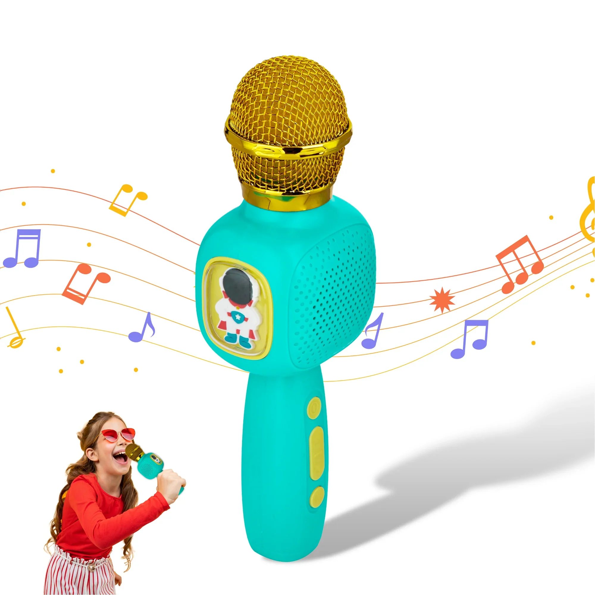 Contixo Kids Bluetooth Karaoke Microphone - Wireless, Portable, Ages 3+, Blue by Contixo