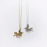 Mini Unicorn Charm Necklace by Jennifer Cervelli Jewelry