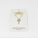 Palm Tree Charm Necklace by Jennifer Cervelli Jewelry
