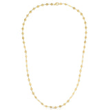 14k Yellow Gold Necklace with Polished Circles