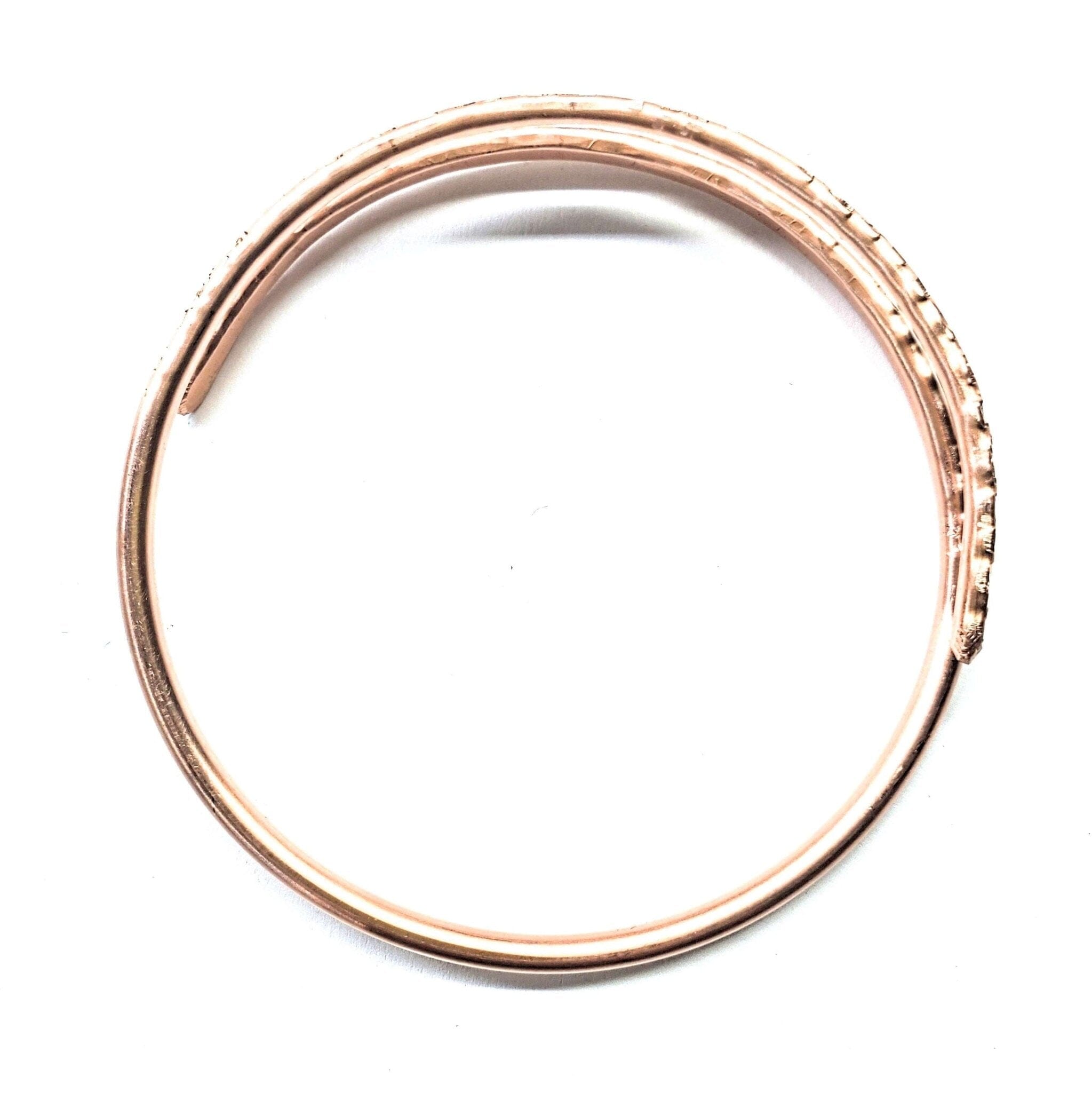 Full Overlap Copper Bangle by Alexa Martha Designs