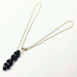 Gold Wire Bead-Woven Rock Candy Crystal Bar Necklace by Alexa Martha Designs