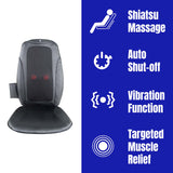 Shiatsu Chair Massager with Vibration – Ultimate Relaxation by Pursonic