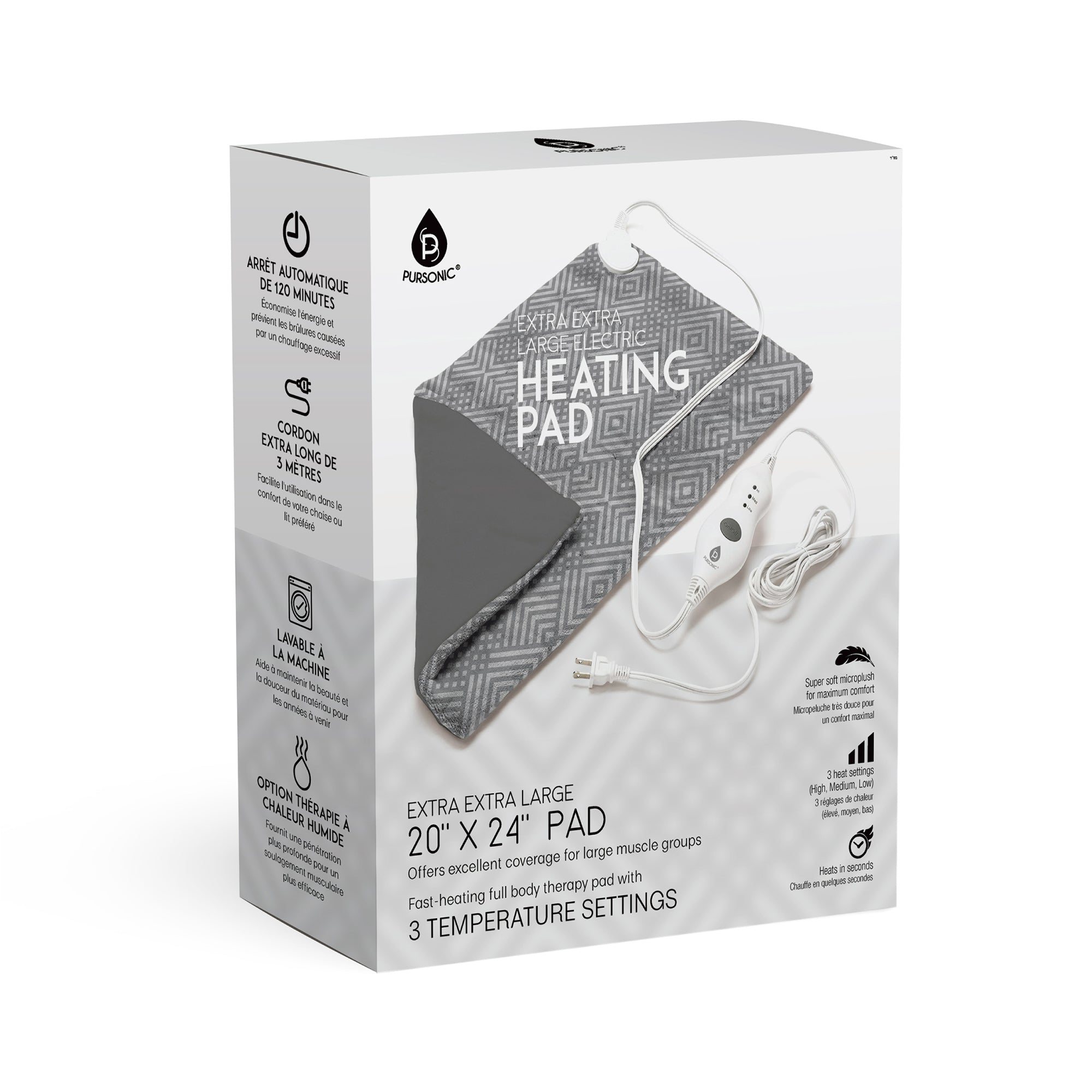 Extra Extra Large Electric Heating Pad by Pursonic