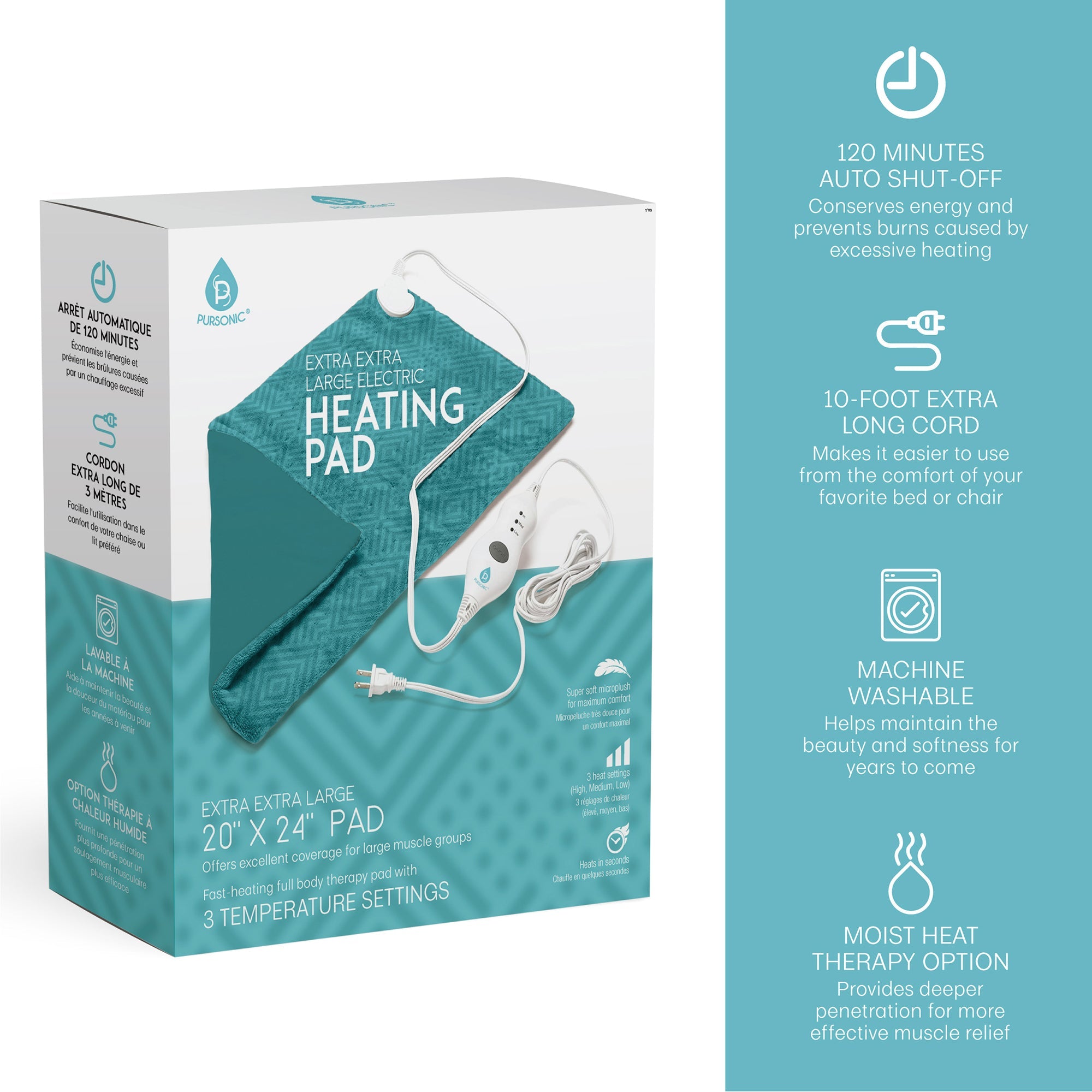 Extra Extra Large Electric Heating Pad by Pursonic