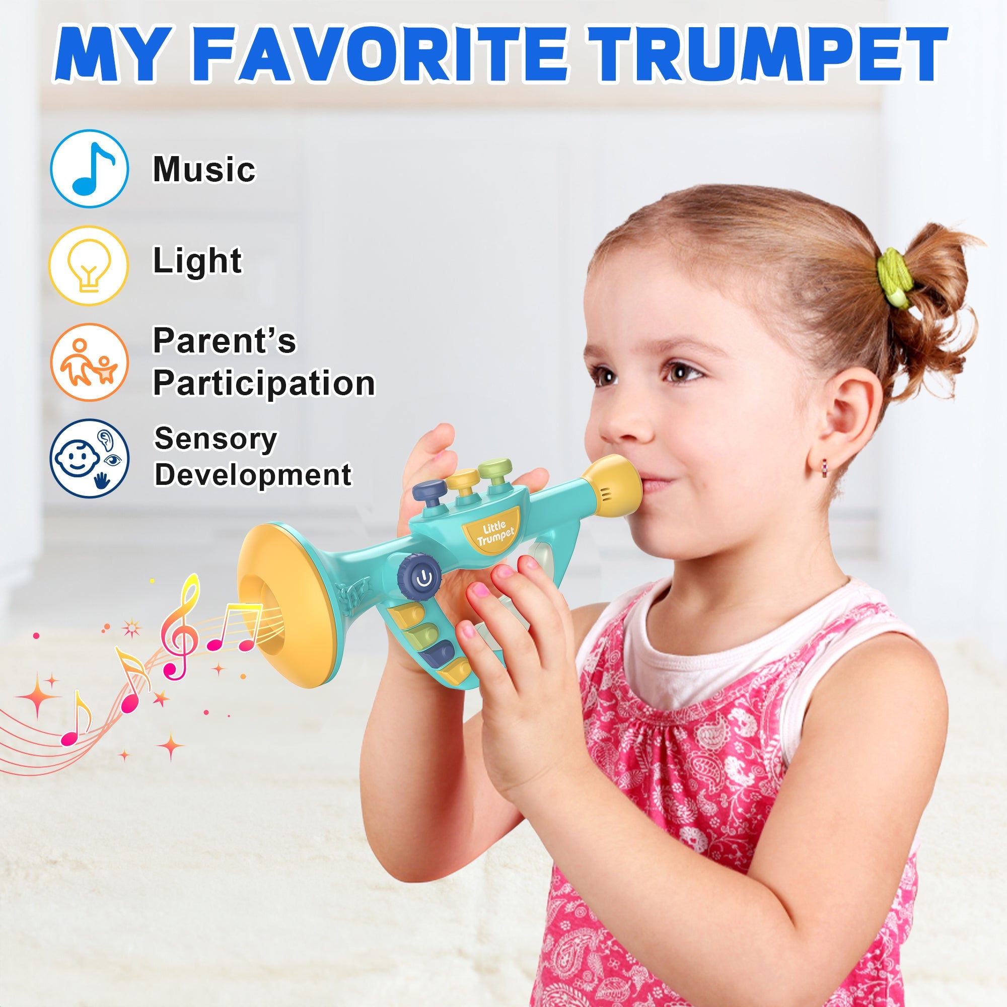 Contixo KT2 Little Trumpet Toy - Music Preschool Educational Ages 18 months+ by Contixo