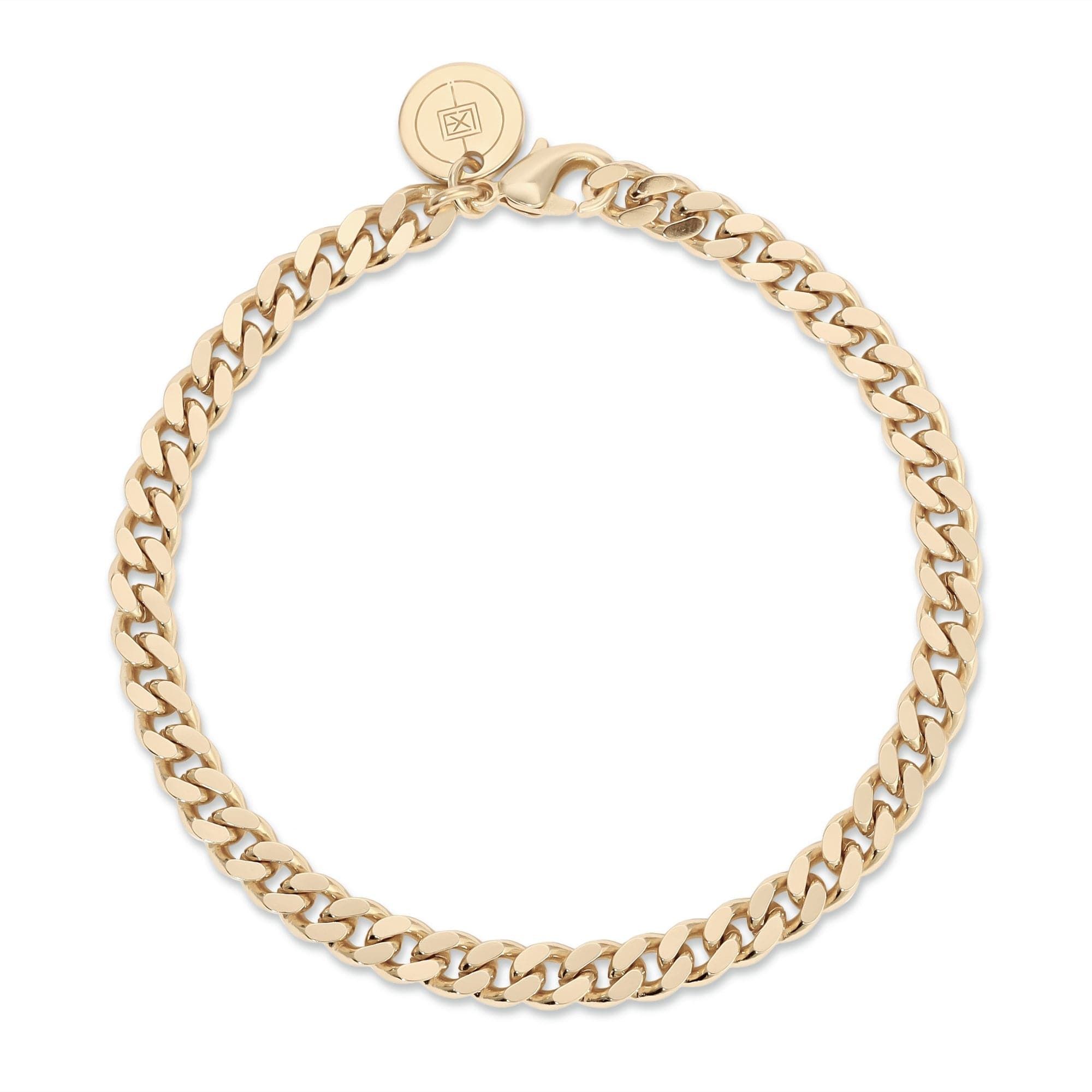 Micro Link Curb Chain Anklet by eklexic