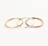 Rustic Stacking Rings by Jennifer Cervelli Jewelry