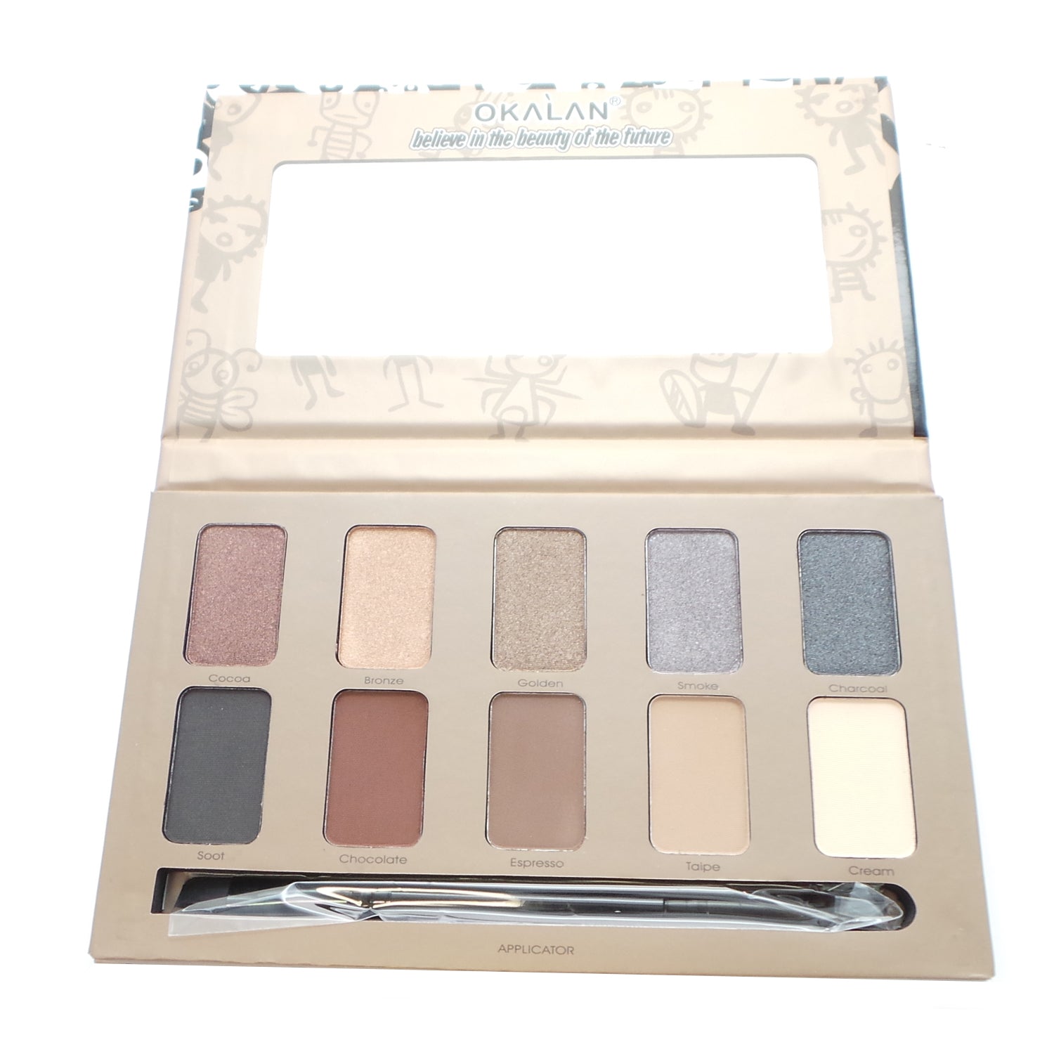 OKALAN 10 Shade Natural Eyeshadow Palette