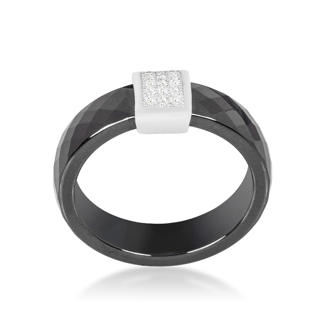 Two-tone Finish Cross Ring