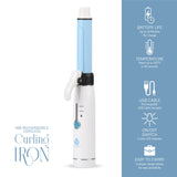USB Rechargeable Cordless Curling Iron by Pursonic