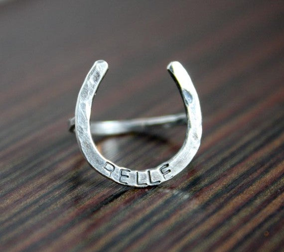 Lucky Horseshoe Ring - Large by Jennifer Cervelli Jewelry