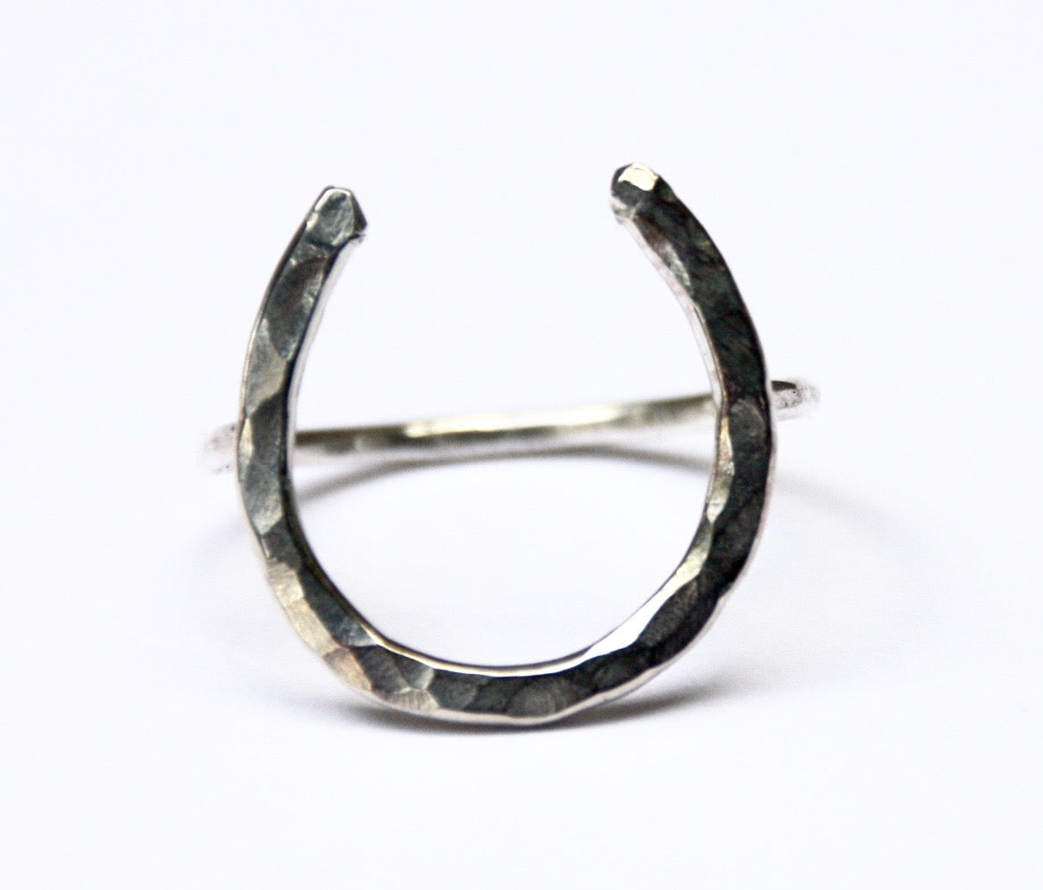 Lucky Horseshoe Ring - Large by Jennifer Cervelli Jewelry
