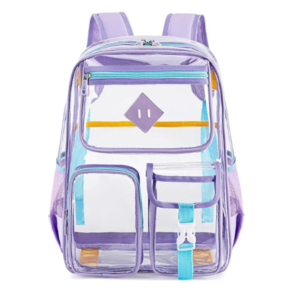 Contixo Clear Backpack - Trendy PVC Transparent Bookbag for Girls by Contixo