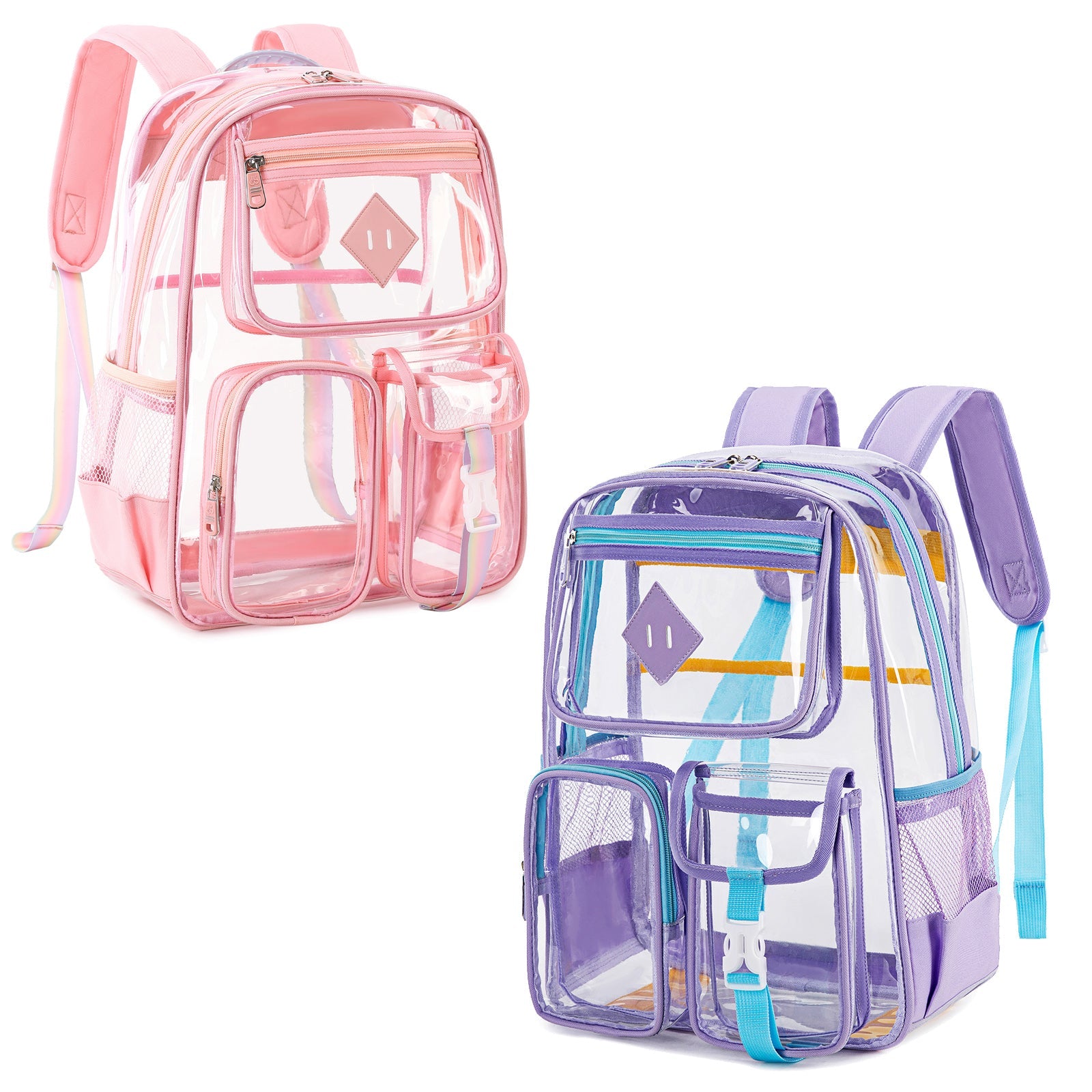Contixo Heavy Duty Clear Backpack – PVC Transparent, Stadium Approved by Contixo