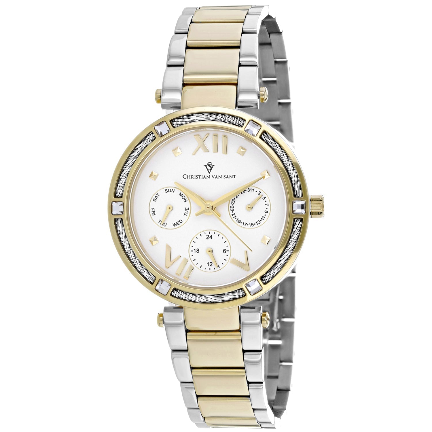 Christian Van Sant Women's Sienna White Dial Watch - CV1823 by Balec Group