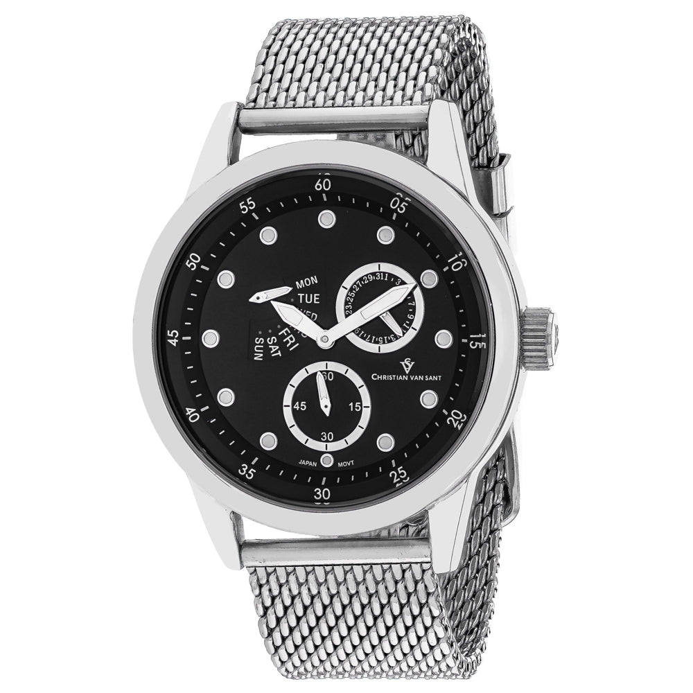 Christian Van Sant Men's Rio Black Dial Watch - CV8711 by Balec Group