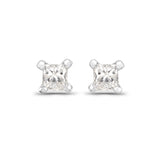 0.09 ct Genuine White Diamond 14K White Gold Earrings