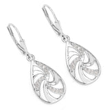 0.24 ct Genuine White Diamond .925 Sterling Silver Earrings
