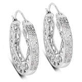 0.24 ct Genuine White Diamond .925 Sterling Silver Earrings