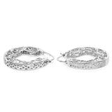 0.24 ct Genuine White Diamond .925 Sterling Silver Earrings