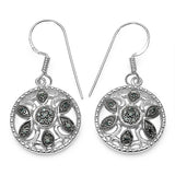 0.18 ct. Genuine Blue Diamond .925 Sterling Silver Earrings