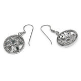 0.18 ct. Genuine Blue Diamond .925 Sterling Silver Earrings