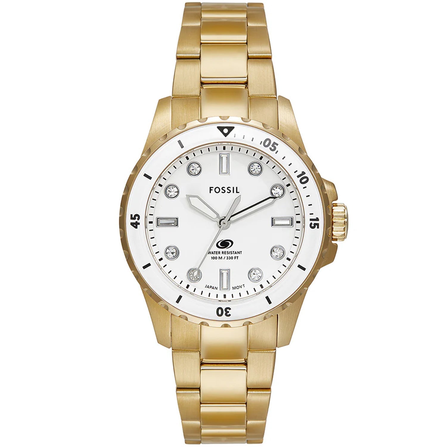 Fossil Women's Blue Dive White Dial Watch - ES5350 by Balec Group