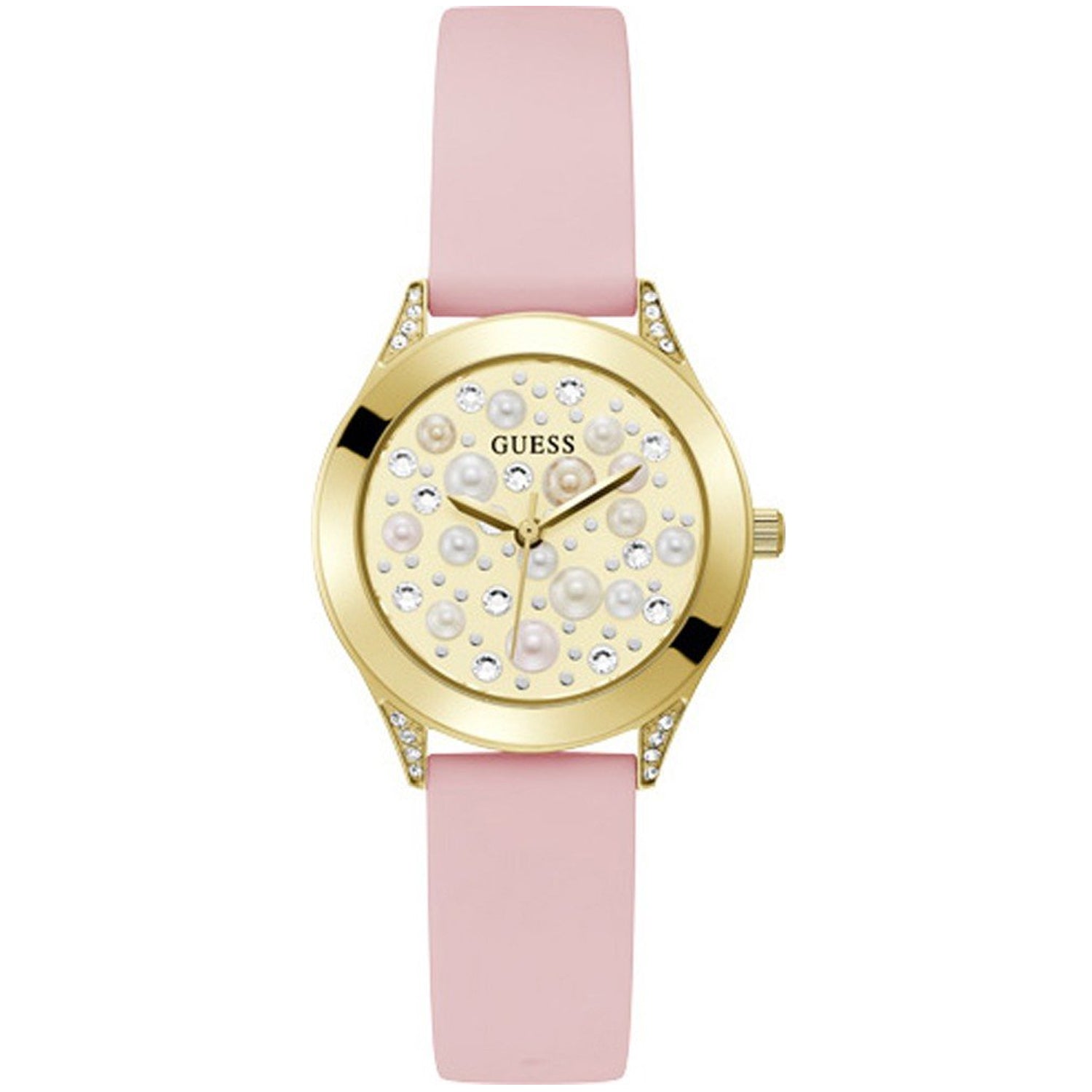 Guess Women's Pearl Gold Dial Watch - GW0381L2 by Balec Group