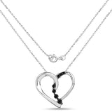 0.10 ct. Genuine Black Diamond .925 Sterling Silver Pendant