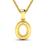 0.18 Carat Genuine White Diamond 14K Yellow Gold Pendant