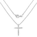 0.14 ct Genuine White Diamond .925 Sterling Silver Pendant