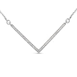 0.14 ct Genuine White Diamond .925 Sterling Silver Pendant