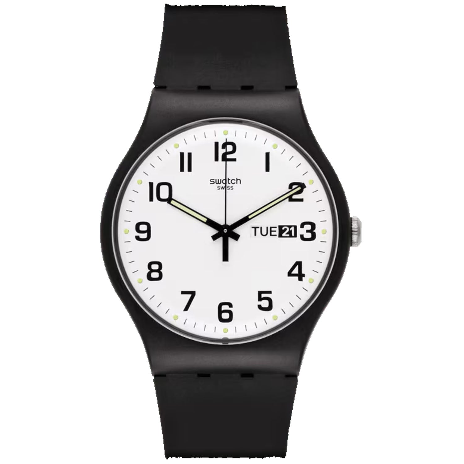 Swatch Men's Originals Classic Twice Again White Dial Watch - SO29B703 by Balec Group